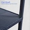 Luxor Utility Cart with Lipped Plastic Shelves, Polyethylene, 400 lb Load Capacity, 3 Shelves, 24 in L HE34-B - alternate 9
