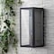 Jonathan Y Berlin 16" Modern Industrial Rectangular Iron/Glass LED Outdoor Lantern, Black/Gold Painting JYL7602A - alternate 8
