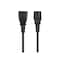Monoprice SVT; SJT Extension Cord, 18 AWG, Indoor, 18/3, 1 Outlets, IEC 60320 C13, Black, IEC 60320 C14 6449 - alternate 4
