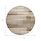 Homeroots 8' Brown And Ivory Round Striped Washable Indoor Outdoor Area Rug 630977 - alternate 5