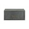 Homeroots 12" Gray Solid and Manufactured Wood One Drawer Nightstand 491589 - alternate 1