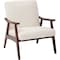 Ave 6 Collection: Davis Arm Chair, Wood Back, 26-1/2 in W 28-1/2" L 32-1/4" H, Fixed Arms, Fabric Seat DVS51-L32 - alternate 1