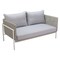 Homeroots 59" Gray Polypropylene Sofa 667662 - alternate 3