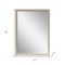 Homeroots 39" Silver Solid Wood Framed Accent Mirror 632755 - alternate 4