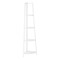 Homeroots 59" White Metal Four Tier Corner Bookcase 489785 - alternate 7