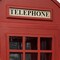 Homeroots Vintage Red Wooden Phone Booth Bar Cabinet 388258 - alternate 4