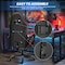 Yssoa Gaming Chair, Computer Chair with Footrest, Height Adjustable and 90 Deg-135 Deg Tilt Functio FNCHARGAME01BRFR - alternate 4