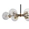 Jonathan Y Caleb 6-Light 28" Brass Cluster Pendant, Black/Brass Gold JYL9015A - alternate 7