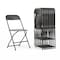 Flash Furniture Hercules Series Plastic Folding Chair Black - 10 LB Weight Capacity Comfortable Event Chair-Lightweight Folding Chair, PK10 10-LE-L-3-BK-GG - alternate 1