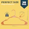 Lifemaster Heavy Duty Plastic Clothes Hangers, Non-Slip, Space-Saving, Holds 5 lbs, Orange, 30PK LMPLCORG30 - alternate 7