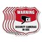 Signmission Video Surveillance Shield Sign Warning S, 12 inch X 12 inch, Aluminum Metal Sign, 5PK SHI-A-5Pack-12-468 - alternate 1