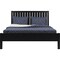 Homeroots Black Solid Wood King Bed Frame 523621 - alternate 4