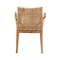 Bali & Pari Storsel Modern Bohemian Natural Rattan and Teak Wood Dining Armchair 232-13251-ZORO - alternate 7