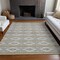 Homeroots 10' X 14' Gray Ivory And Brown Geometric Washable Indoor Outdoor Area Rug 599633 - alternate 8
