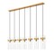 Z-Lite Fontaine 7 Light Linear Chandelier, Rubbed Brass, 56.75 In W 7002P5-7L-RB - alternate 1