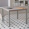 Lagoon Oslo Rattan Style Dining Table with Aluminum Legs 7020G6-D2LGS - alternate 3