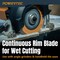 Powertec 4-1/2in Continuous Rim Diamond Saw Blade for Angle Grinder, Cutting Ceramic, Porcelain 14007 - alternate 5