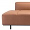 Homeroots 79" Brown Faux Leather Sofa With Black Legs 396461 - alternate 6
