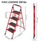 Wrightmaster 3.6 ft. Metal Lightweight Step Ladder, 9 ft. Reach, with Anti-slip Pedals, 330 lb. Load Capacity ZOR-4-RD-FBA - alternate 7