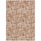 Homeroots 8' X 10' Terra Cotta Tan And Ivory Abstract Washable Indoor Outdoor Area Rug 602536 - alternate 6
