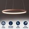 Jonathan Y Brice 15.75" Modern Contemporary Metal Round Dimmable Integrated LED Pendant, Matte Pink JYL7202B - alternate 10