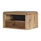 Homeroots 18" Brown Solid Wood One Drawer Floating Nightstand 712840 - alternate 7