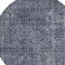 Homeroots 8' Blue And Gray Round Medallion Washable Indoor Outdoor Area Rug 616426 - alternate 5