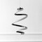 Jonathan Y Whirl 11" 1-Light Modern Minimalist Metal Helix Swirl Abstract Integrated LED Pendant, Black JYL1704B - alternate 8