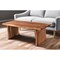 Homeroots 51" Brown Solid Wood Sled Coffee Table 521934 - alternate 9
