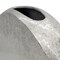 Homeroots 15" Silver Aluminum Round Disc Table Vase 574242 - alternate 7