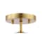 Jonathan Y Marcel Bistro 7.75" 1-Light Bohemian Farmhouse Iron/Frosted Glass LED Semi Flush Mount, Brass Gold/Wh JYL7499A - alternate 8