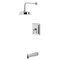 Kingston Brass Single-Handle Pressure Balanced Tub and Shower Faucet, Polished Chrome KB5891AL - alternate 1
