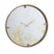 Homeroots 2" Round Gold And White Wood Analog Wall Clock 401312 - alternate 1