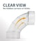Powertec Clear PVC Pipe 2-1/2 in. x 36 in. Long, 2-1/2 in. OD 90 Degree Elbow and 2-1/2 in. Pipe Coupling 70469N - alternate 8