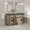 James Martin Vanities Lorelai 60" Double Vanity, Whitewashed Oak, w/ 3 CM Phantome Eclos Top 424-V60D-WWO-3PHT - alternate 5