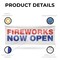 Signmission Fireworks Now Open, 48 Inch x 120 Inch, Vinyl Banner B-120-30630 - alternate 3