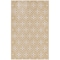 Homeroots 4' X 6' Beige And Ivory Geometric Indoor Outdoor Area Rug 572554 - alternate 1