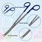 A2Z Scilab IRIS Scissors 7 inches Stainless Steel Curved Blades Lab Shears with Color Handle A2Z-ZR1137 - alternate 3