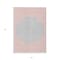 Homeroots 5' X 8' Pink And Silver Striped Washable Indoor Outdoor Area Rug 597188 - alternate 6