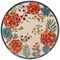 Homeroots 8' Ivory Orange Green And Blue Round Floral Indoor Outdoor Area Rug 548069 - alternate 7