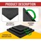 Mytee Products 24 inx24 inx2 in Heavy Duty Outrigger Pad for RV with Recessed Radius Black, 8PK ORP-242420-RRx8 - alternate 6