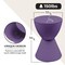Leisuremod Round 11.75 in W, 16.75 in L, Polypropylene, Purple BS12PU - alternate 5