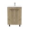 Homeroots 24" Natural Wood Freestanding Bathroom Vanity With White Sink And Medicine Cabinet With Mirror 546368 - alternate 3