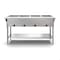 Koolmore Four Pan Open Well Electric Steam Table with Undershelf, . KM-OWS-4 - alternate 1