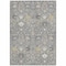 Homeroots 3' X 5' Gray Gold And Ivory Oriental Washable Indoor Outdoor Area Rug 598046 - alternate 6