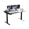 Homeroots 48" Adjustable Black Stainless Steel Computer Desk 397735 - alternate 1