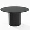 Homeroots 52" Black Solid Wood Pedestal Base Round Top Dining Table 721051 - alternate 4