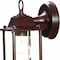 Homeroots Dark Brown Hanging Glass Lantern Wall Light 398557 - alternate 3