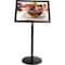 M&T Displays 18x24 Inch Universal Poster Showboard, Lockable Pedestal Menu Holder Aluminum Black UCUS1B0018X2000 - alternate 5