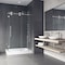 Vigo 36 in. L x 48 in. W x 79 in. H Frameless Sliding Shower Enclosure Kit in Stainless Steel VG6051STCL48WR - alternate 5